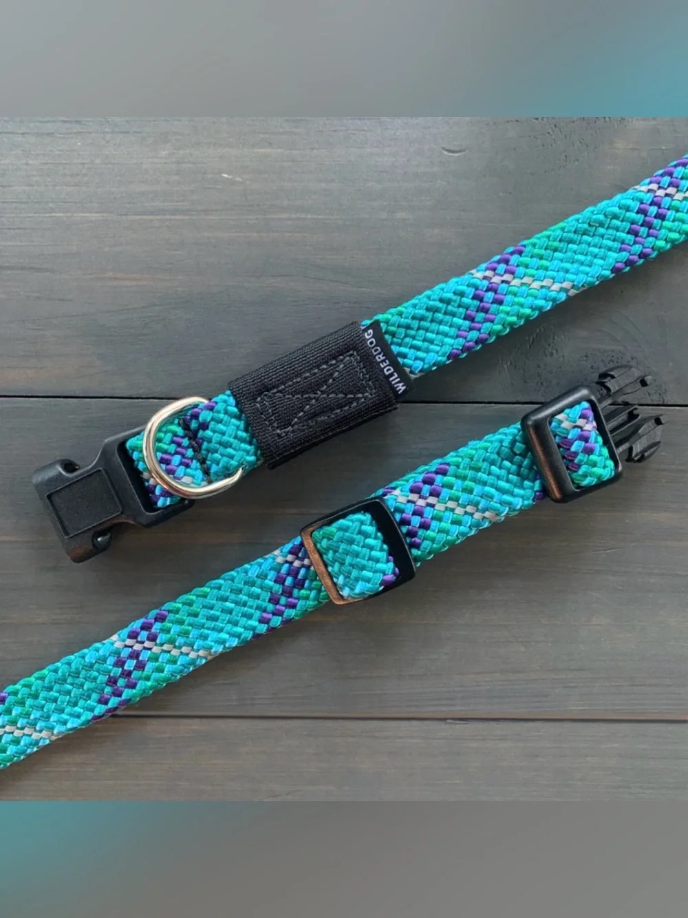 NWT Wilderdog Reflective Adj Rope Dog Collar, Size Large (3 colors) available